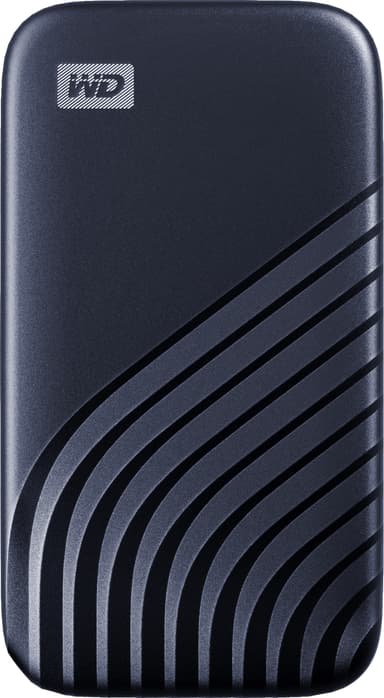 WD My Passport portabel SSD 2 TB (midnattsblå)