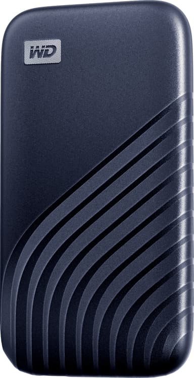 WD My Passport portabel SSD 2 TB (midnattsblå)
