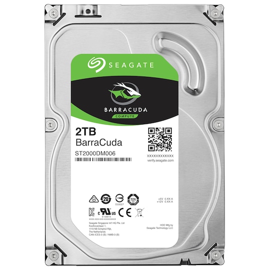 Seagate BarraCuda 3.5" HDD (2 TB)