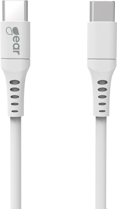 Gear USB-C till USB-C 2.0 kabel 1m (vit)