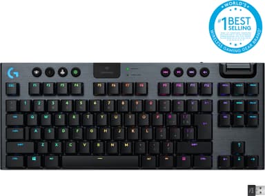 Logitech G915 Lightspeed tangentbord för gaming (GL Tactile-tangenter)