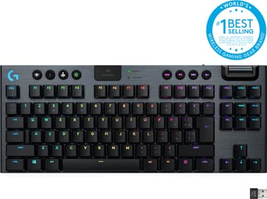 Logitech G915 Lightspeed tangentbord för gaming (GL Clicky-tangenter)