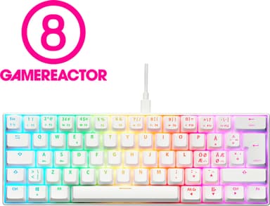 NOS C-450 Mini PRO RGB tangentbord (vit)