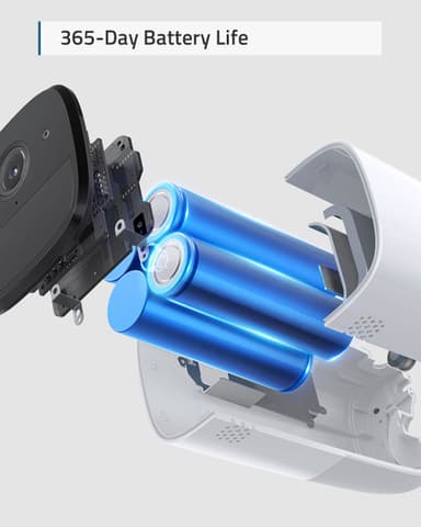 Eufy Cam 2 Pro trådlös 2K QHD Smart tilläggskamera (vit)