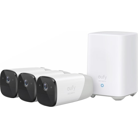 Eufy Cam 2 kamera (3-pack) + Eufy Security HomeBase 2