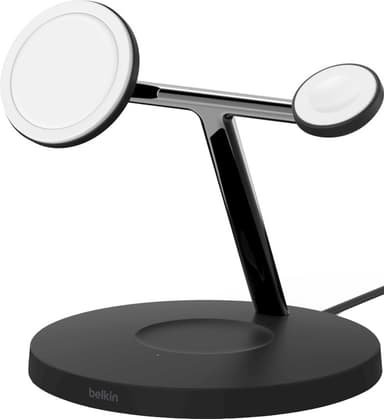Belkin Boost Charge Pro 3-i-1 trådlös laddare MagSafe 15W (svart)