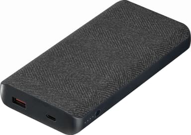 Sandstrøm 15,000mAh powerbank med strömförsörjning och QC 45W (svart)