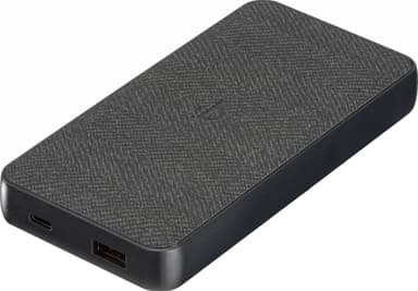 Sandstrøm 10,000mAh powerbank med 10W trådlös laddning (svart)