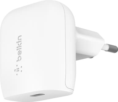Belkin 20W väggladdare + USB-C- till Lightning-kabel (vit)