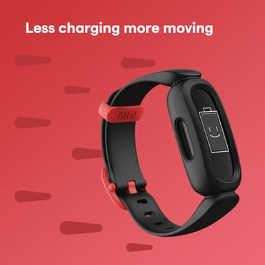 Fitbit Ace 3 aktivitetsarmband för barn (svart/röd)