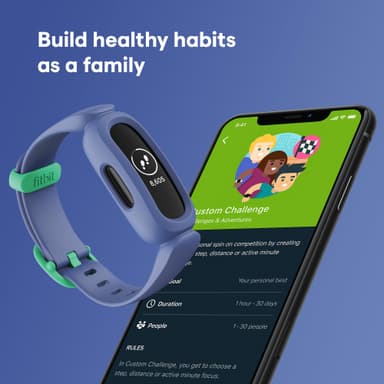 Fitbit Ace 3 aktivitetsarmband för barn (blå/grön)