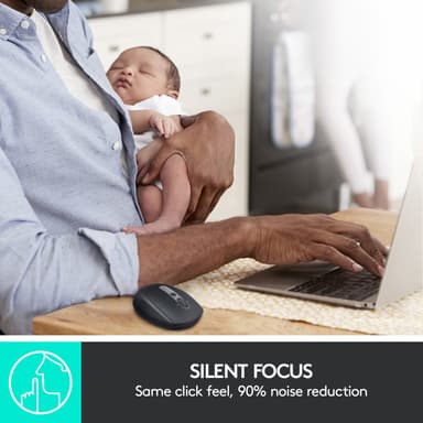 Logitech M590 Multi-Device Silent trådlös mus (grå)