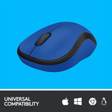 Logitech M220 Silent trådlös mus (blå)