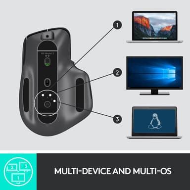 Logitech MX Master 3 trådlöst mus (svart)