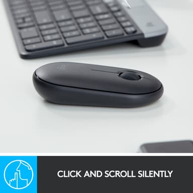 Logitech Pebble M350 trådlös mus (grafit)