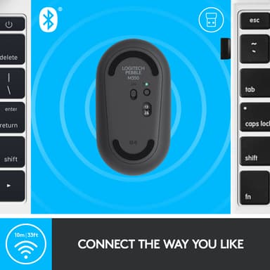 Logitech Pebble M350 trådlös mus (grafit)