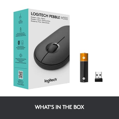 Logitech Pebble M350 trådlös mus (grafit)