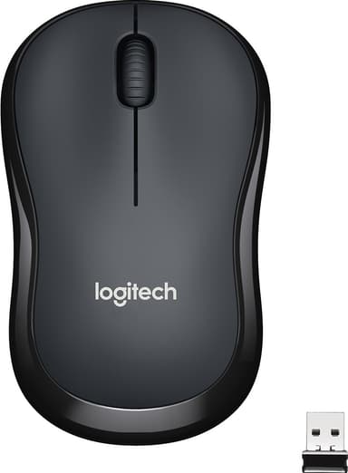 Logitech M220 Silent trådlös mus (svart)