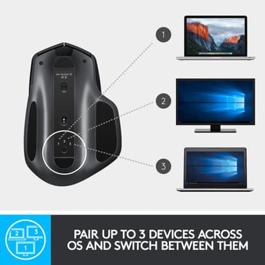 Logitech MX Master 2S trådlös mus (grå)