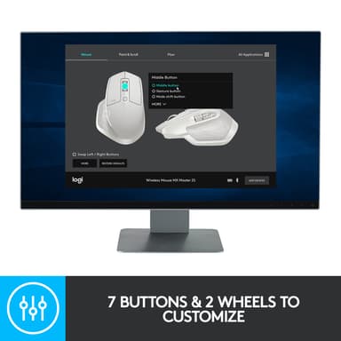 Logitech MX Master 2S trådlös mus (grå)