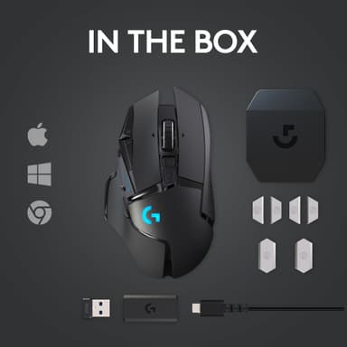 Logitech G502 Lightspeed trådlös mus för gaming