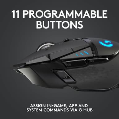 Logitech G502 Lightspeed trådlös mus för gaming