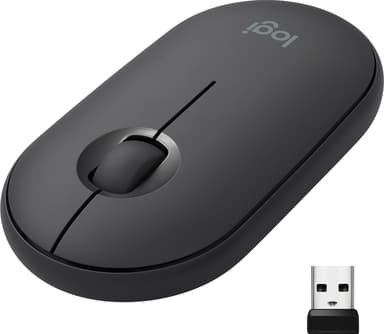 Logitech Pebble M350 trådlös mus (grafit)