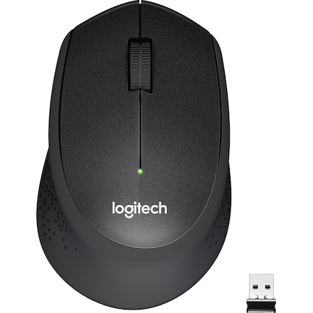 Logitech M330 Silent Plus trådlös mus (svart)