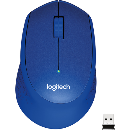 Logitech M330 Silent Plus trådlös mus (blå)