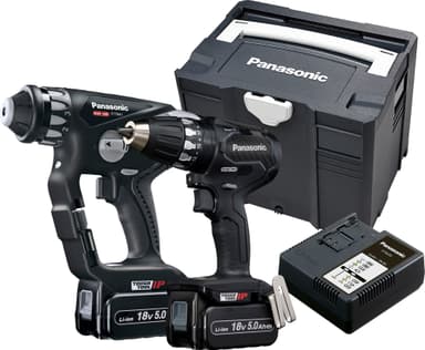 Panasonic EYC250LJ2G 18V borrhammare + borrpaket