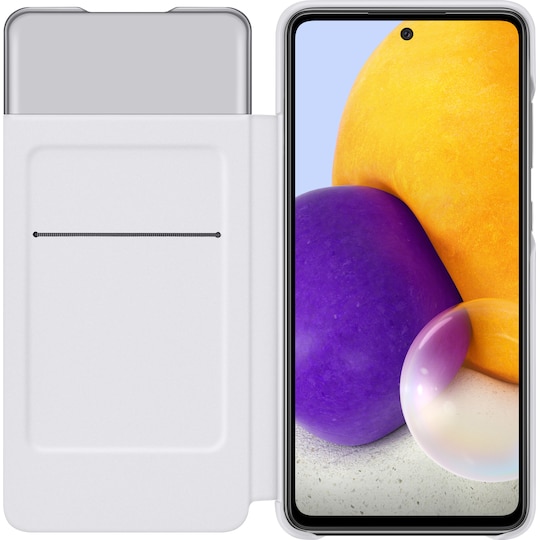 Samsung S View plånboksfodral för Galaxy A72 (vitt)