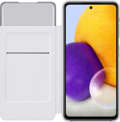 Samsung S View plånboksfodral för Galaxy A72 (vitt)