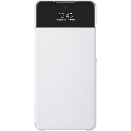 Samsung S View plånboksfodral för Galaxy A72 (vitt)