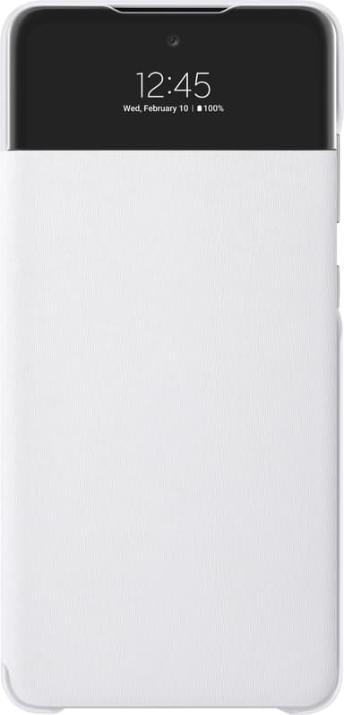 Samsung S View plånboksfodral för Galaxy A72 (vitt)