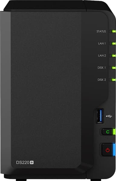 Synology DiskStation DS220+ 2-Bay, personal NAS-system
