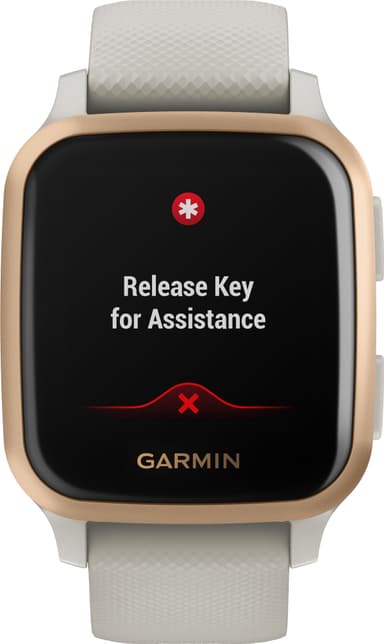 Garmin Venu Sq Music Edition smartwatch (rose light sand)