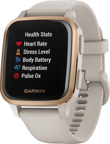 Garmin Venu Sq Music Edition smartwatch (rose light sand)