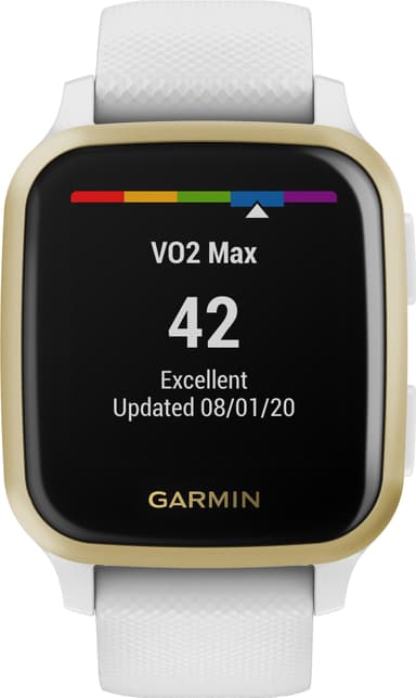Garmin Venu Sq smartwatch (vit/guld)