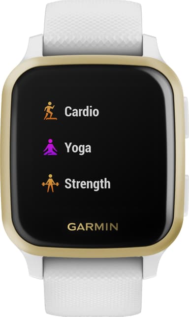Garmin Venu Sq smartwatch (vit/guld)