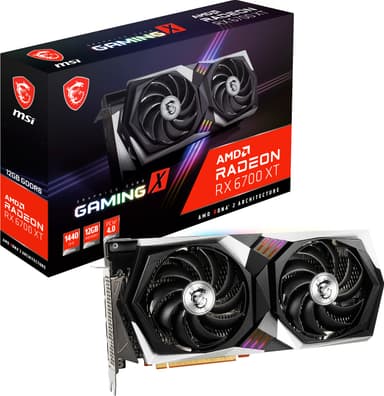 MSI Radeon RX 6700 XT GAMING X 12G grafikkort