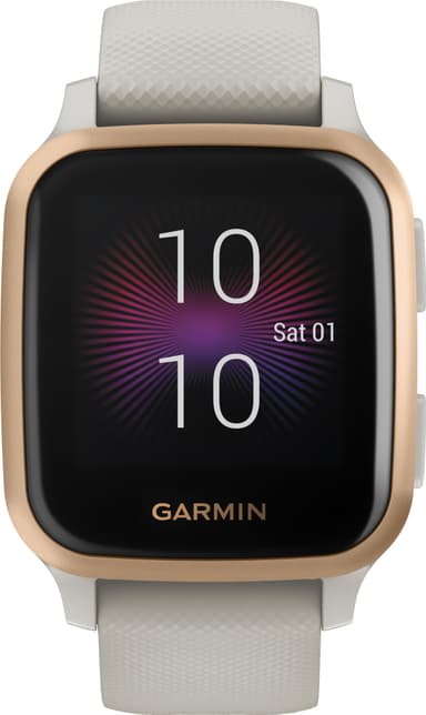Garmin Venu Sq Music Edition smartwatch (rose light sand)