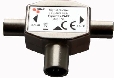 Triax Antennsplitter 2-vägs UHF (IEC) Triax Antennsplitter 2-vägs UHF (IEC)