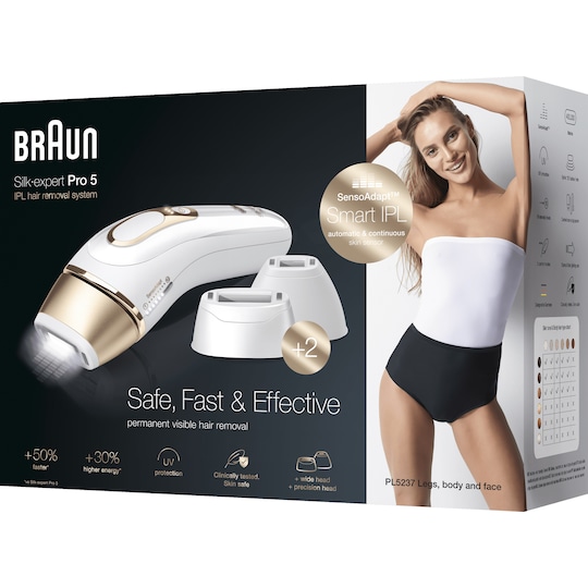 Braun SilkExpert IPL PRO 5 ljusbaserad hårborttagning PL5237
