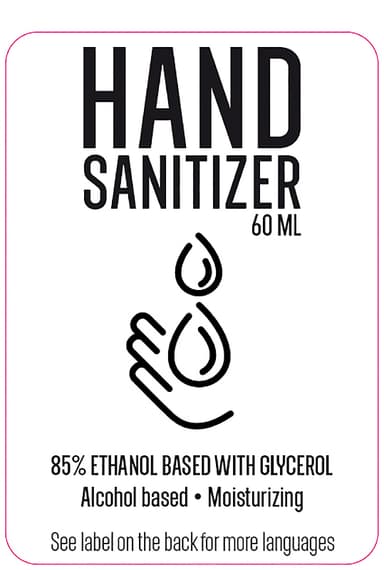Nordic 85% Hand Sanitizer 60ml Gel
