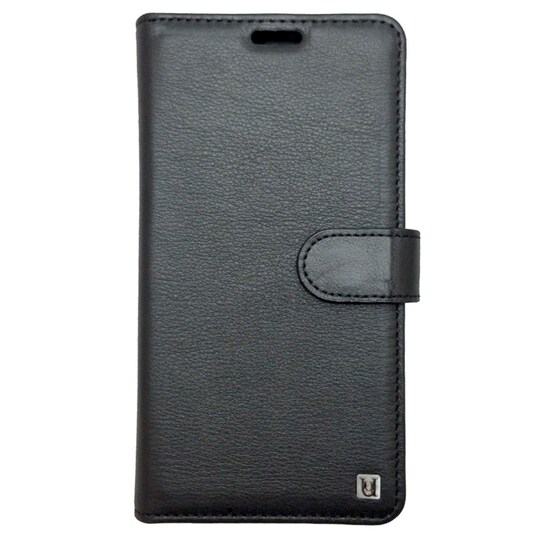 Uunique Folio iPhone X plånboksfodral (svart)