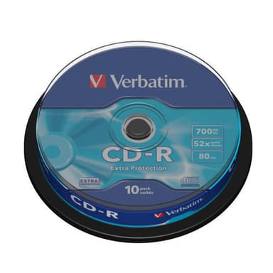 Verbatim spindel CD-R 52x, 10-pack