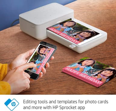 HP Sprocket Studio smartphoneskrivare (vit)