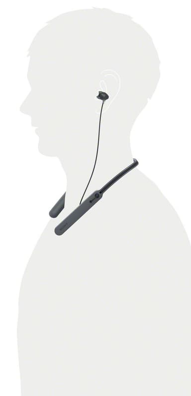 Sony trådlösa in-ear hörlurar WIC400 (svart)