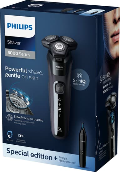 Philips 5000 rakapparat och nästrimmer S5588/26