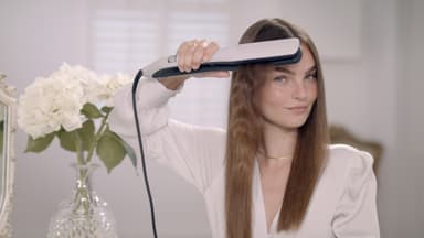 BaByliss Steam Luster plattång ST595E (ljusblå)